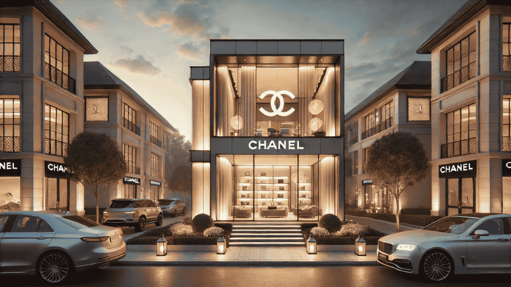 CHANELの洗練された店舗イメージ画像。