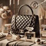 CHANELのバッグが中央に置かれたluxuryなイメージ