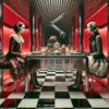 Here's a high-fashion, PRADA-inspired creation blending elegance and futurism. The cinematic lighting and luxurious details bring the avant-garde atmosphere to life!