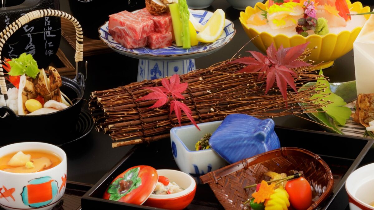 金乃竹 仙石原の夕食の様子