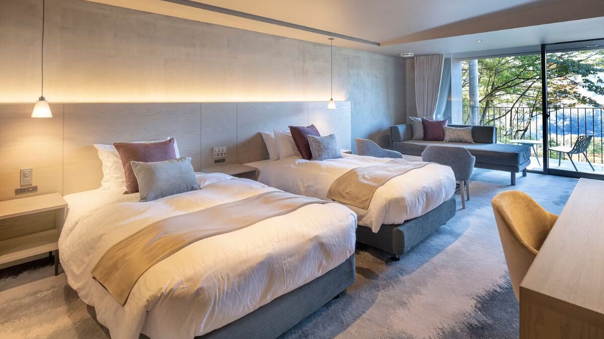 HAKONE NICAベッドルームの様子