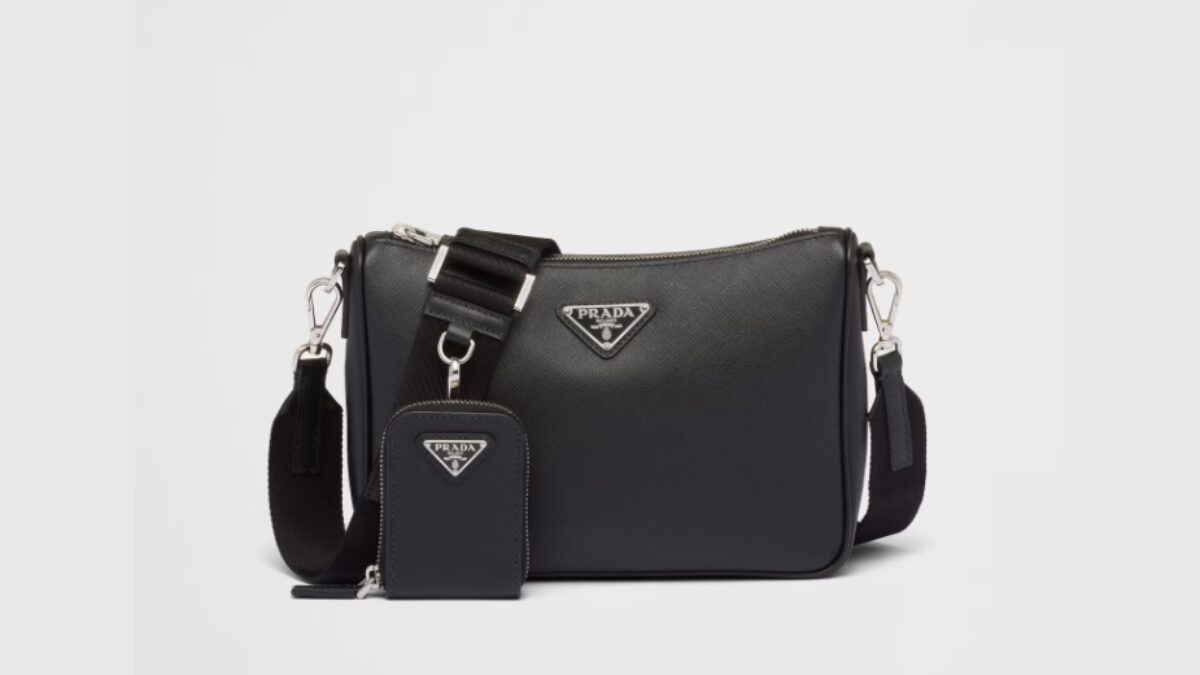 サフィアーノレザー ショルダーバッグ