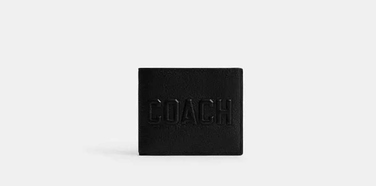 COACHの二つ折り財布　黒