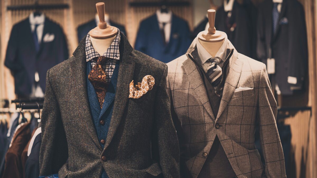 洗練されたスーツのマネキン