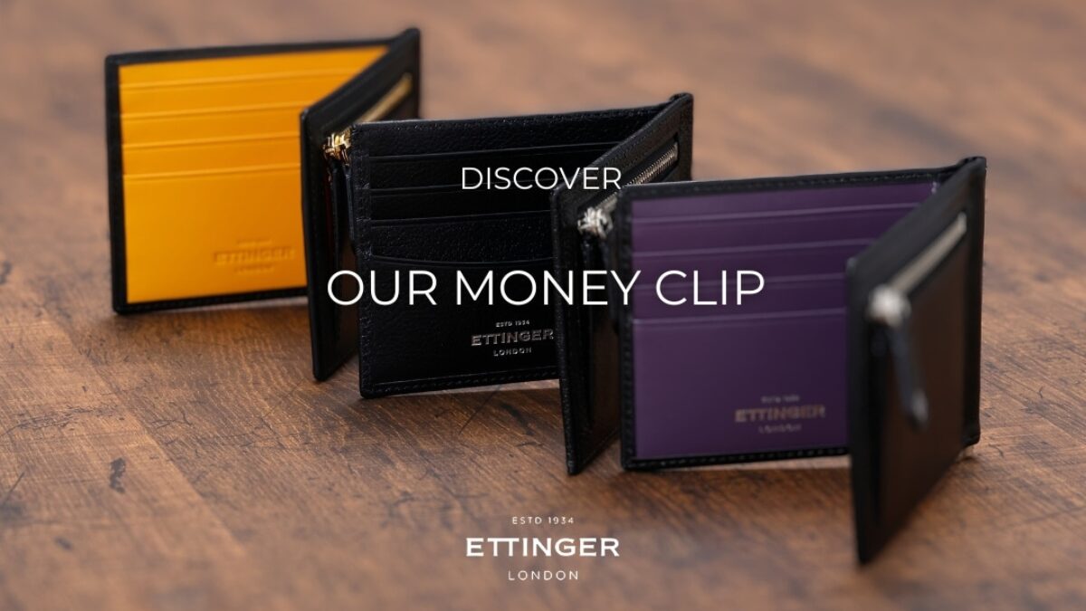 エッティンガーのマネークリップ付きの財布