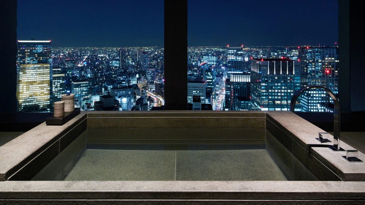 アマン東京の客室風呂の様子