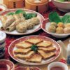 豪華な中華料理のコース画像