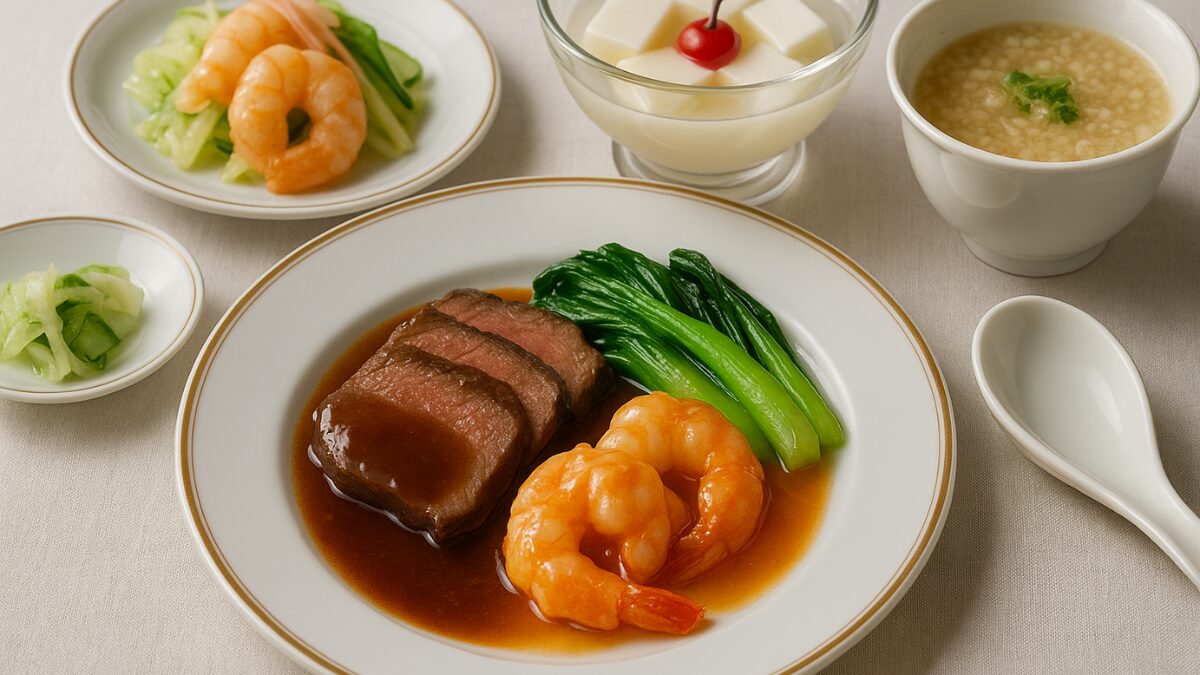 高級な中華のメニュー画像