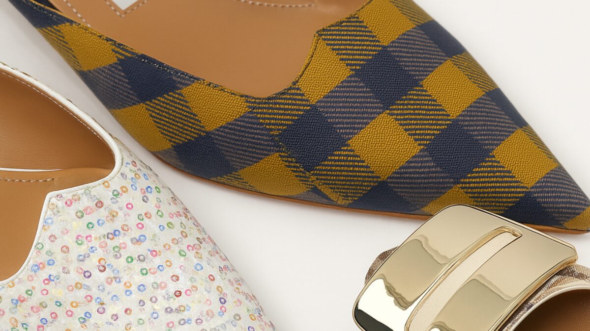 ペリーコのパンプスのクローズアップ