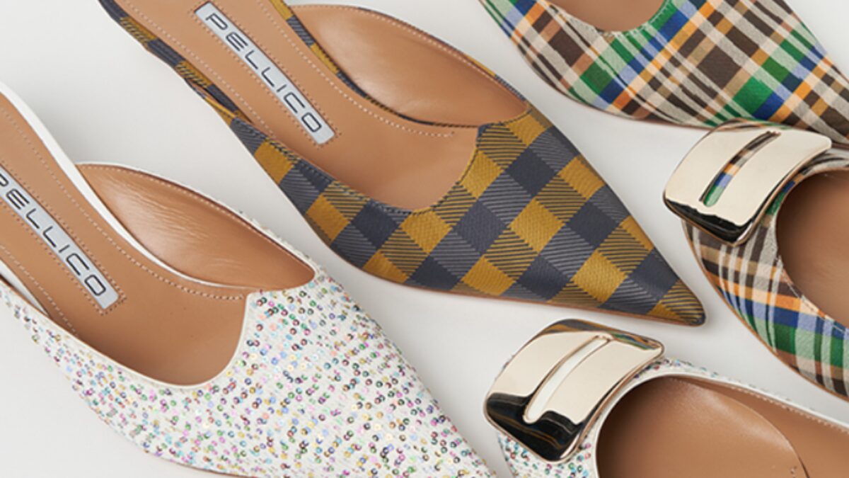 ペリーコのカラフルなパンプスが並んでいる様子